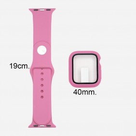 Set Banda Silicon Y Protector Reloj Inteligente / Smart Watch 40mm