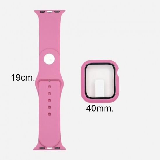 Set Banda Silicon Y Protector Reloj Inteligente / Smart Watch 40mm - Eco  Tech El Salvador