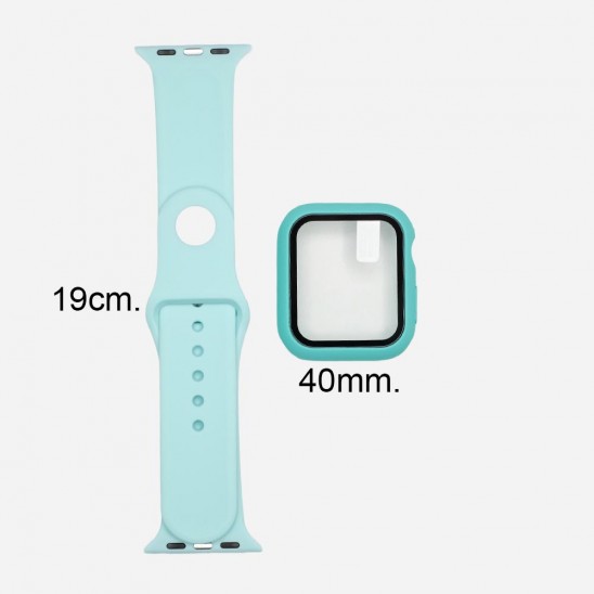 Set Banda Silicon Y Protector Reloj Inteligente / Smart Watch 40mm - Eco  Tech El Salvador