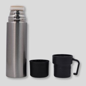 Botella Termo Con Doble Taza 600ml