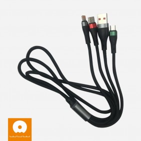 Cable 3 en 1 V8, Tipo C, Lightning WUW