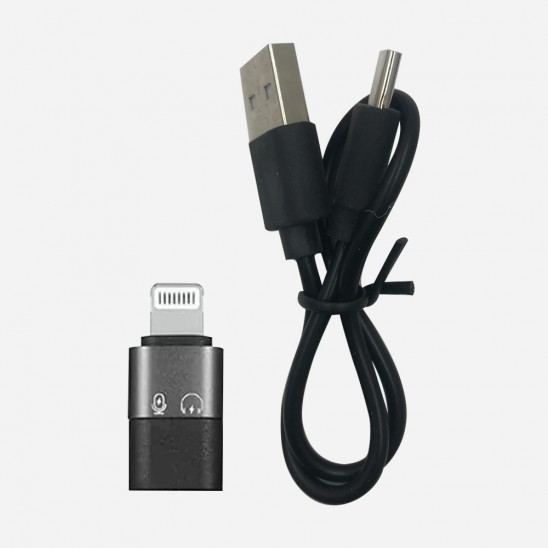 MICROFONO SOLAPA DUAL USB-C INALAMBRICO / BLACK - NANOTECH MARKET