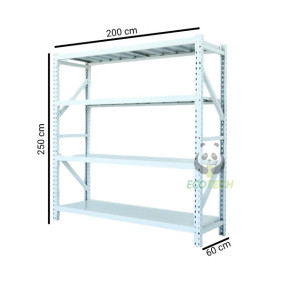 Estante 200KG 250*200*60cm 4 Repisas