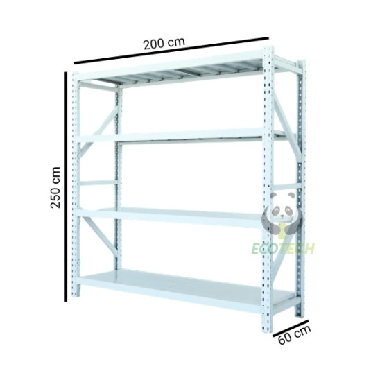 Estante 200KG 250*200*60cm 4 Repisas