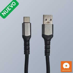 Cable Nylon USB A Tipo C 3.0A 1M WUW