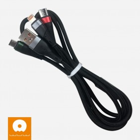 Cable 3 en 1 V8, Tipo C, Lightning WUW