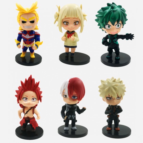 Set 6 Figuras My Hero Academia Chibi 11cm