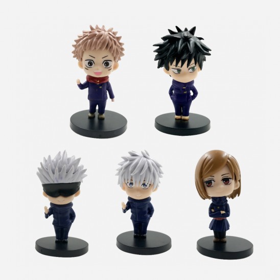 Set 5 Figuras Jujutsu Chibi Kaisen 9cm