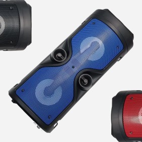 Bocina Bluetooth Cilindro LCD