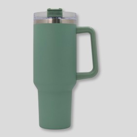 Taza Tumbler Verde Pastel 40 Oz