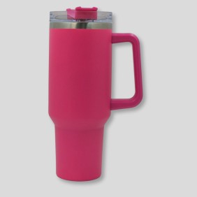 Taza Tumbler Fucsia Pastel 40 Oz