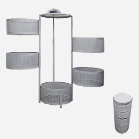 Organizador 5 Niveles Redondo con Ruedas 30*90cm