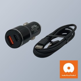 Set Cargador Carro Y Cable Lightning T76 WUW