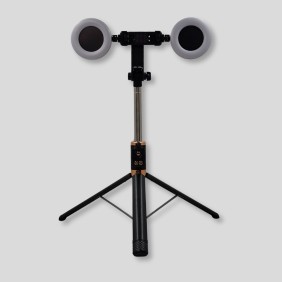 Tripode Selfie Stick Vlogger Doble Luz 180cm