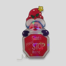 Adorno Rotulo Santa Claus Luz
