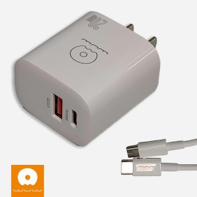 Set Cubo USB A Y Cable Tipo C A Tipo C 20W WUW