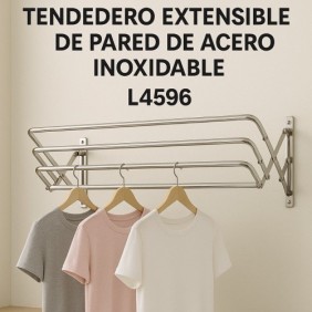 Brazo Metal Plegable Para Ropa 5 Niveles