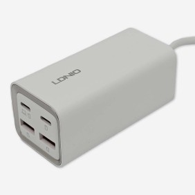Estacion Carga 2 Tipo C GAN y 2 USB 65W LDNIO