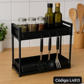 Organizador Plastico Deslizable 2 Niveles