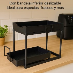 Organizador Plastico Deslizable 2 Niveles