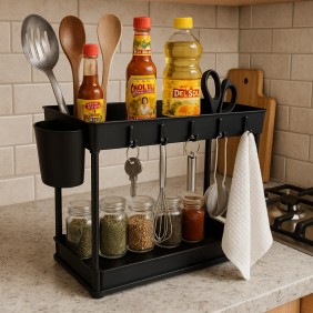 Organizador Plastico Deslizable 2 Niveles Con Estuche 39*21*33 cm