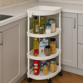 Organizador Esquina 4 Niveles Con Rueda