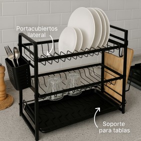 Escurridor Metal De Vajillas 2 Niveles 42*24*34 cm MYZ-222