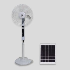 Ventilador Solar 16 Pulgadas 15W con Panel 16W y 1 Foco 5W