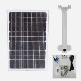 Lampara Solar 500W y Panel 35W IP66