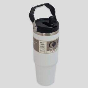 Vaso Termo Acero Tapa Blanco 890ml
