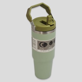 Vaso Termo Acero Tapa Verde 890ml