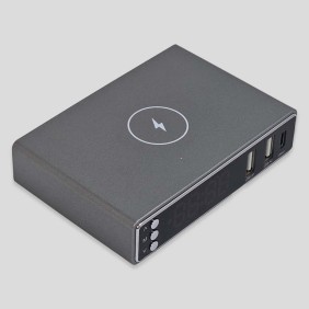 Reloj De Mesa Digital Con Cargador Inalambrico 2 USB Y Tipo C