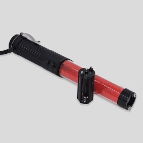 Lampara De Mano Con Tubo Rojo Y Blanco 30cm