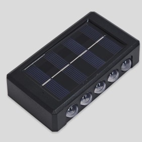 Lampara Solar Exterior De Pared 10 Focos