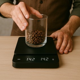 Bascula Digital Con Timer Para Baristas Recargable Tipo C