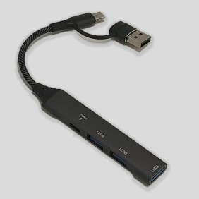 Adaptador Hub Tipo C Y USB A 1 Tipo C Y 3 USB