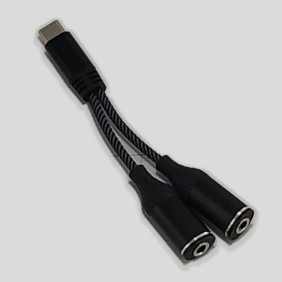 Adaptador Tipo C A Doble Espiga 3.5mm