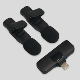 Microfono De Solapa Inalambrico Doble Lightning K9