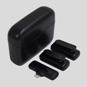 Microfono De Solapa Inalambrico Doble Con Estuche Lightning