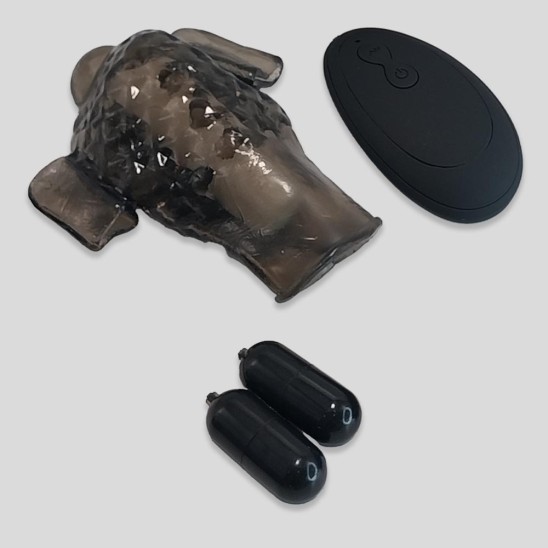 Funda Textura Doble Vibrador Con Control