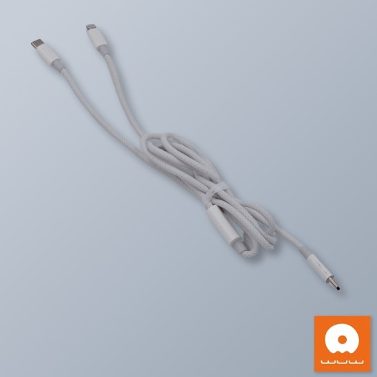 Cable 2 En 1 Tipo C A Tipo Y Lightning X223