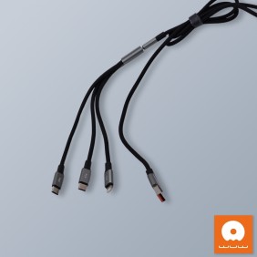 Cable 5 En 1 USB A V8 Tipo C Y Lightning 65W X222 WUW