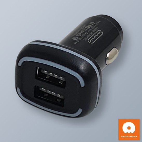 Cargador Para Carro 2 USB 12W C191 WUW