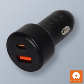 Cargador Carro 2 Salidas Tipo C PD20W Y USB 18W C242 WUW