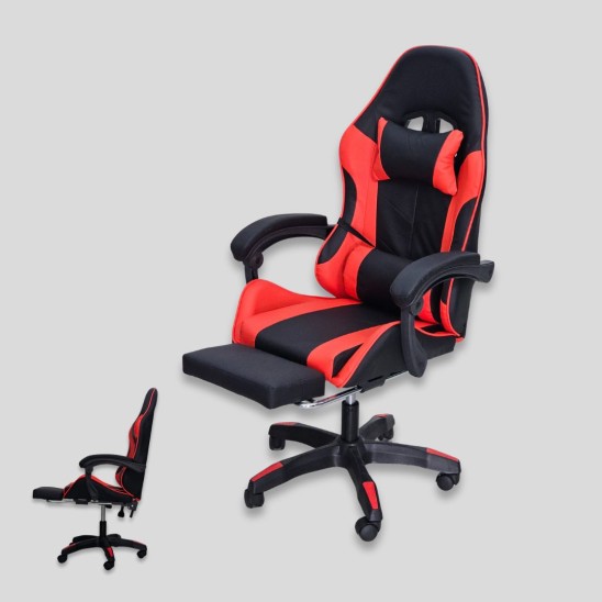 Silla Gamer Negro Rojo