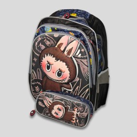 Mochila 4D Y Estuche Labubu