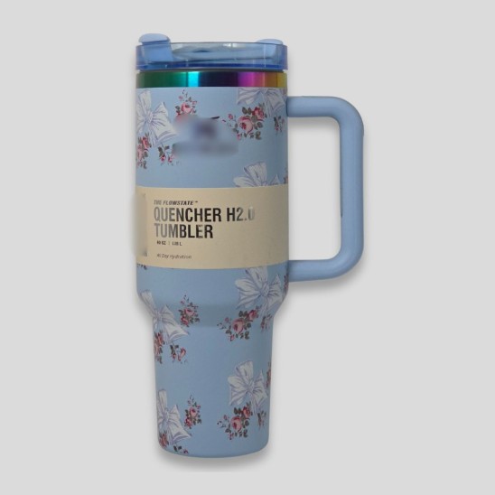 Taza Termo Quencher 40oz Flor Celeste