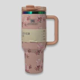 Taza Termo Quencher 40oz Flor Rosado
