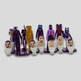 Set Figuras Toilet 10cm 15PCS
