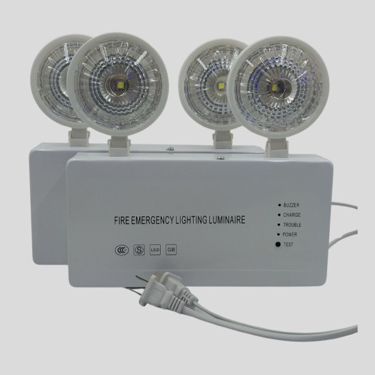 Lampara Emergencia 2 Focos 2pcs